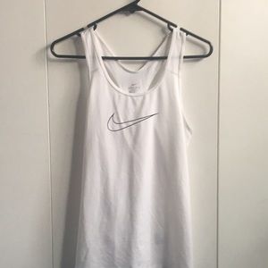 Nike dri-fit tank top white medium size